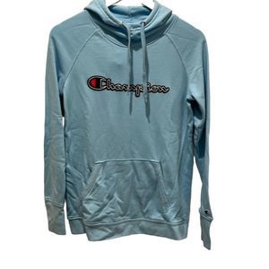 CHAMPION women's light blue‎ hoodie sweatshirt sz S casual outdoor sport